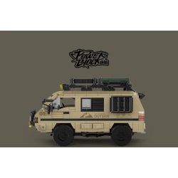 Pinbo PB8823 Summer Time 2 Xếp hình lắp ráp ghép mô hình Camper Delica L300 mùa hè