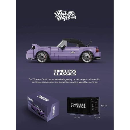 Pinbo PB8817 Xếp hình lắp ráp ghép mô hình Ô tô Mazda