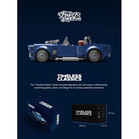 Pinbo PB8818 Xếp hình lắp ráp ghép mô hình Ford Convertible