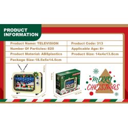 Co-creation 313 Television Xếp hình lắp ráp ghép mô hình Chó máy không người lái