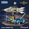 ZHEGAO 958015 Steampunk Xếp hình lắp ráp ghép mô hình Thành phố hơi nước: Phi thuyền cơ học Punk