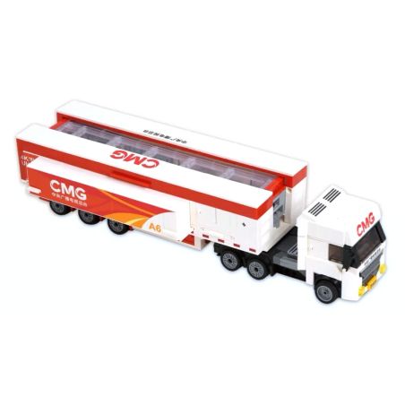 Zhongshi Yuanchuang KB7119 Xếp hình lắp ráp ghép mô hình Xe phát sóng độ phân giải cao tại trạm trụ sở