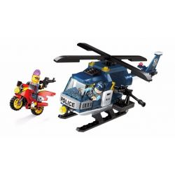 Enlighten 1905 Qman 1905 non  BẮN TỈA TỘI PHẠM BẰNG TRỰC THĂNG bộ đồ chơi xếp lắp ráp ghép mô hình Police POLICE BATTLE FORCE THE SNIPER Cảnh Sát 157 khối