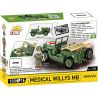 COBI 2295 Medical Willys MB Xếp hình lắp ráp ghép mô hình Xe Jeep quân y của quân đội Mỹ 1:35