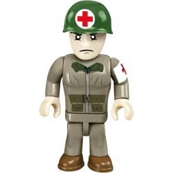 COBI 2295 Medical Willys MB Xếp hình lắp ráp ghép mô hình Xe Jeep quân y của quân đội Mỹ 1:35