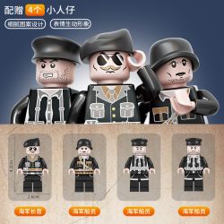 Forange FC4207 Queen Elizabeth Class Battleship Xếp hình lắp ráp ghép mô hình Battleship Elizabeth