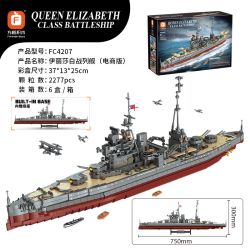 Forange FC4207 Queen Elizabeth Class Battleship Xếp hình lắp ráp ghép mô hình Battleship Elizabeth