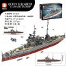 Forange FC4207 Queen Elizabeth Class Battleship Xếp hình lắp ráp ghép mô hình Battleship Elizabeth
