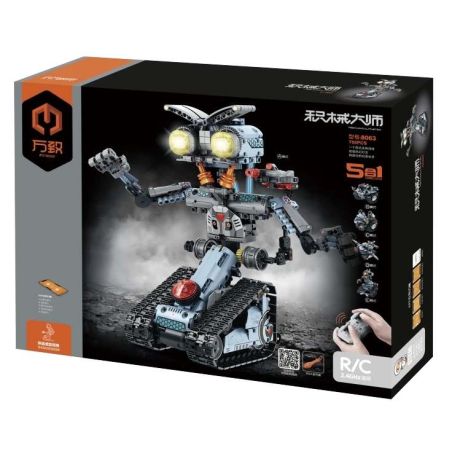 IM.Master QIHUI 8063 Xếp hình lắp ráp ghép mô hình Bậc thầy máy móc: Robot năm trong một