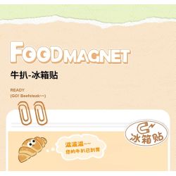 WANGE LIGAO Dr.Luck 8874 Xếp hình lắp ráp ghép mô hình Nhãn dán tủ lạnh thực phẩm: Nhãn dán tủ lạnh bít tết