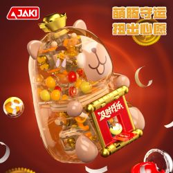 JAKI GK005 Capybara Gashapon Xếp hình lắp ráp ghép mô hình Kapibala lảng bóng bất ngờ