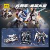 F5 F5-A0017 Xếp hình lắp ráp ghép mô hình Kế hoạch Mecha: Dragon Abyss Mars Rocket Car Transform