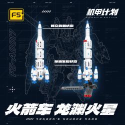 F5 F5-A0017 Xếp hình lắp ráp ghép mô hình Kế hoạch Mecha: Dragon Abyss Mars Rocket Car Transform