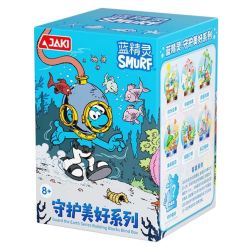 JAKI HK326 Xếp hình lắp ráp ghép mô hình Smurfs bảo vệ vẻ đẹp 7 Phong cách: Happy Consemble, Dancing With Butterfly, quan sát cây xanh, đi lang thang dưới biển, trục vớt hồ, bảo vệ san hô, bảo vệ vẻ đẹp