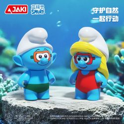 JAKI HK326 Xếp hình lắp ráp ghép mô hình Smurfs bảo vệ vẻ đẹp 7 Phong cách: Happy Consemble, Dancing With Butterfly, quan sát cây xanh, đi lang thang dưới biển, trục vớt hồ, bảo vệ san hô, bảo vệ vẻ đẹp