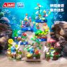 JAKI HK326 Xếp hình lắp ráp ghép mô hình Smurfs bảo vệ vẻ đẹp 7 Phong cách: Happy Consemble, Dancing With Butterfly, quan sát cây xanh, đi lang thang dưới biển, trục vớt hồ, bảo vệ san hô, bảo vệ vẻ đẹp