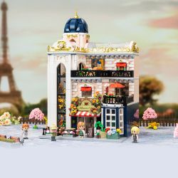 Pantasy 85032 Xếp hình lắp ráp ghép mô hình Nhà cà phê ngôn ngữ hoa