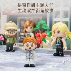 Pantasy 85032 Xếp hình lắp ráp ghép mô hình Nhà cà phê ngôn ngữ hoa