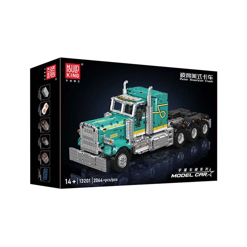 MouldKing 13201 Peter American Truck Xếp hình lắp ráp ghép mô hình Peter American Truck
