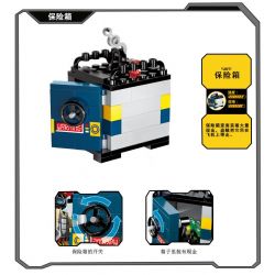 Enlighten 1917 Qman 1917 non  TRỰC THĂNG VŨ TRANG CỦA CƯỚP NGÂN HÀNG bộ đồ chơi xếp lắp ráp ghép mô hình Police POLICE BATTLE FORCE Cảnh Sát 654 khối