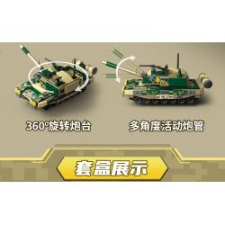 GUDI 40407 Xếp hình lắp ráp ghép mô hình Type 99 Buổi chiến đấu chính tám trong một