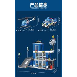 Forange FC3339 Xếp hình lắp ráp ghép mô hình Tòa nhà cảnh sát