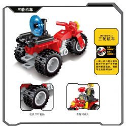 Enlighten 1917 Qman 1917 non  TRỰC THĂNG VŨ TRANG CỦA CƯỚP NGÂN HÀNG bộ đồ chơi xếp lắp ráp ghép mô hình Police POLICE BATTLE FORCE Cảnh Sát 654 khối