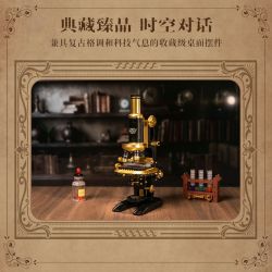 Pantasy 85034 Xếp hình lắp ráp ghép mô hình Bộ sưu tập retro: Kính hiển vi retro