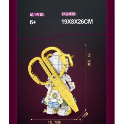 minGDi LEIBAO 8826 Zodiac Sign Xếp hình lắp ráp ghép mô hình Mười hai cung hoàng đạo của thế hệ sáng tạo: Bạch Dương