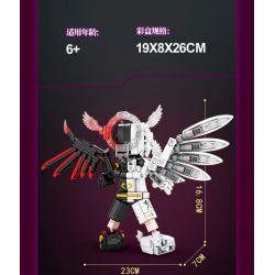 minGDi LEIBAO 8828 Zodiac Sign Xếp hình lắp ráp ghép mô hình Mười hai cung hoàng đạo của thế hệ sáng tạo: Song Tử