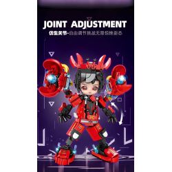 minGDi LEIBAO 8829 Zodiac Sign Xếp hình lắp ráp ghép mô hình Mười hai cung hoàng đạo của thế hệ sáng tạo: ung thư