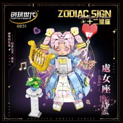 minGDi LEIBAO 8831 Zodiac Sign Xếp hình lắp ráp ghép mô hình Mười hai cung hoàng đạo của thế hệ sáng tạo: Xử Nữ