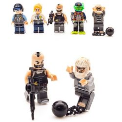 Enlighten 1916 Qman 1916 non  ĐỒN CẢNH SÁT ĐƯỜNG THỦY bộ đồ chơi xếp lắp ráp ghép mô hình Police POLICE BATTLE FORCE 565 khối