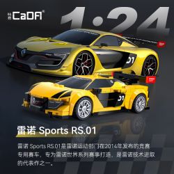 CaDA DoubleE C55037 Xếp hình lắp ráp ghép mô hình Renault Sport Rs.01 1:24