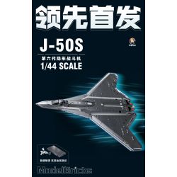 Sluban M38-B1587 J-50S Xếp hình lắp ráp ghép mô hình Khu vực chơi mô hình: Máy bay chiến đấu tàng hình thế hệ thứ sáu của J-50s 1:44