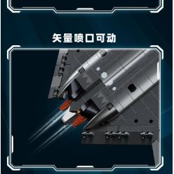 Sluban M38-B1587 J-50S Xếp hình lắp ráp ghép mô hình Khu vực chơi mô hình: Máy bay chiến đấu tàng hình thế hệ thứ sáu của J-50s 1:44