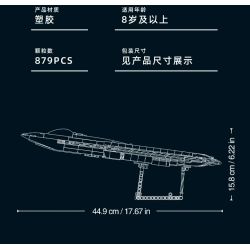 Sluban M38-B1587 J-50S Xếp hình lắp ráp ghép mô hình Khu vực chơi mô hình: Máy bay chiến đấu tàng hình thế hệ thứ sáu của J-50s 1:44