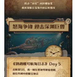 Pantasy 85029 Steampunk The Nautilus Xếp hình lắp ráp ghép mô hình Steampunk: Nautilus