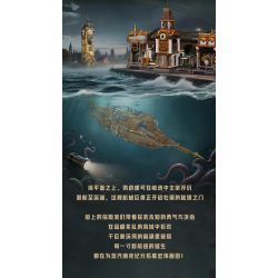 Pantasy 85029 Steampunk The Nautilus Xếp hình lắp ráp ghép mô hình Steampunk: Nautilus