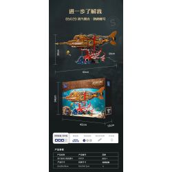 Pantasy 85029 Steampunk The Nautilus Xếp hình lắp ráp ghép mô hình Steampunk: Nautilus