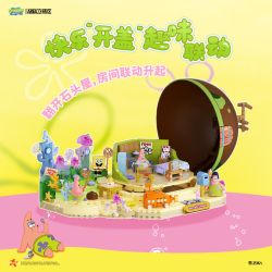 AREA-X AB0089 Xếp hình lắp ráp ghép mô hình SpongeBob: Nhà đá của Patrick