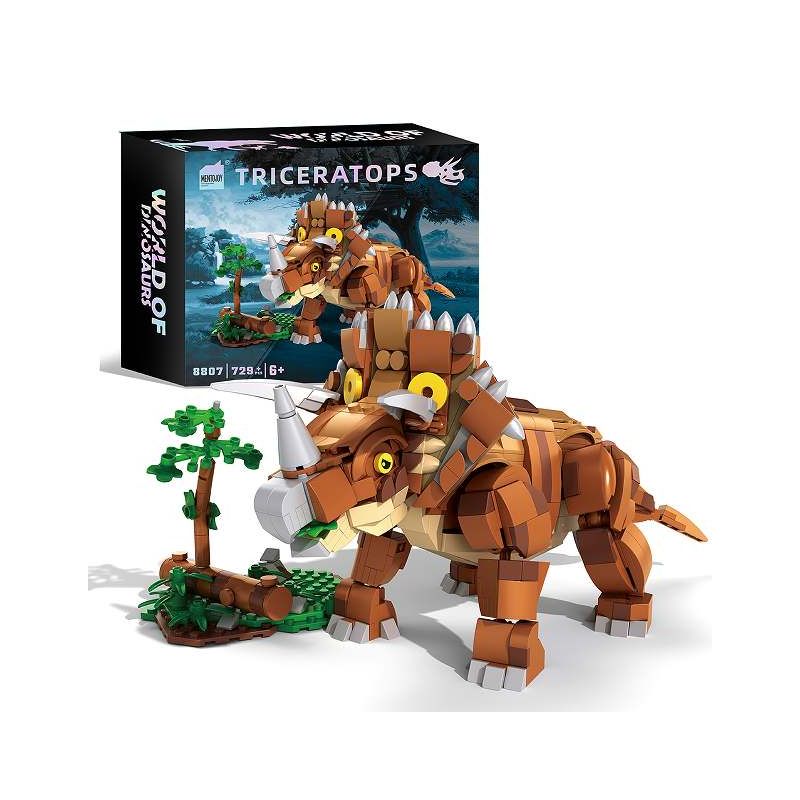 Mentojoy 8807 Triceratops Xếp hình lắp ráp ghép mô hình Triceratops