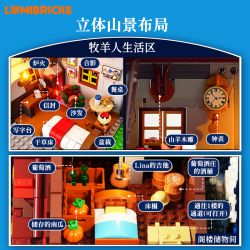 Lumibricks FunWhole L9094 Xếp hình lắp ráp ghép mô hình Cuộc sống nông trại: Túp lều của người chăn cừu