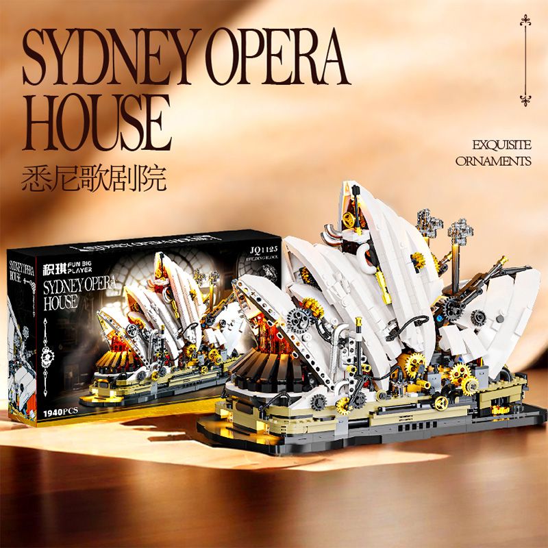Jiqi JQ1125 Sydney Opera House Xếp hình lắp ráp ghép mô hình Steampunk: Nhà hát Opera Sydney