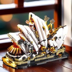 Jiqi JQ1125 Sydney Opera House Xếp hình lắp ráp ghép mô hình Steampunk: Nhà hát Opera Sydney