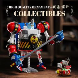 Jiqi JQ1105 Xếp hình lắp ráp ghép mô hình One Piece: Tướng quân Franky Mecha