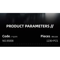 12GO 95008 Xếp hình lắp ráp ghép mô hình động cơ xe tăng hổ