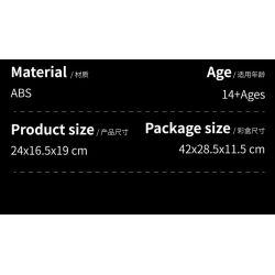 12GO 95008 Xếp hình lắp ráp ghép mô hình động cơ xe tăng hổ