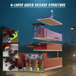 Xbert 66103 Xếp hình lắp ráp ghép mô hình trạm cứu hỏa