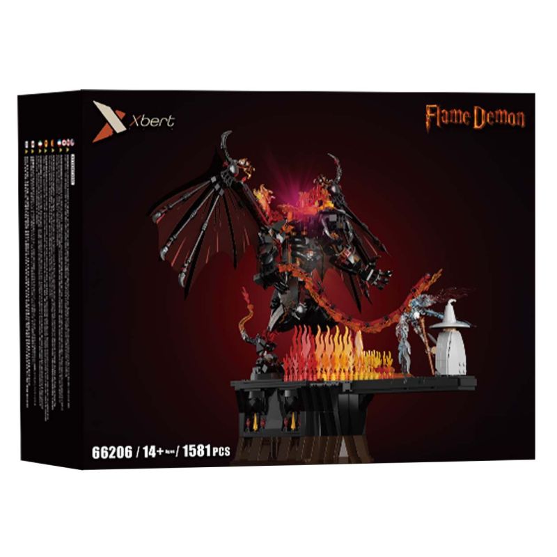 Xbert 66206 Xếp hình lắp ráp ghép mô hình Balrog quỷ lửa